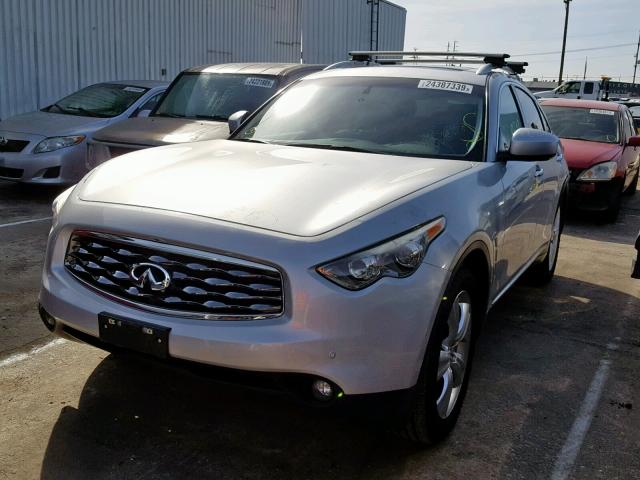 JN8AS1MU9AM802403 - 2010 INFINITI FX35 SILVER photo 2