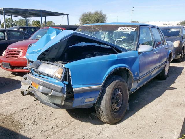 1G3HY54C8K1826024 - 1989 OLDSMOBILE DELTA 88 R BLUE photo 2