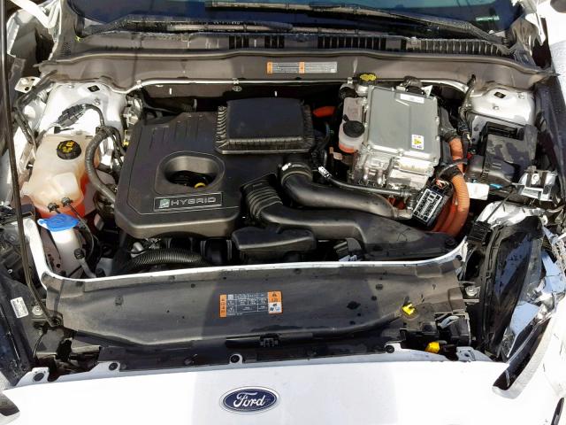 3FA6P0UU4FR247510 - 2015 FORD FUSION S H WHITE photo 7