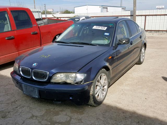 WBAEV53462KM23950 - 2002 BMW 330 I BLUE photo 2