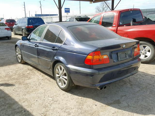 WBAEV53462KM23950 - 2002 BMW 330 I BLUE photo 3