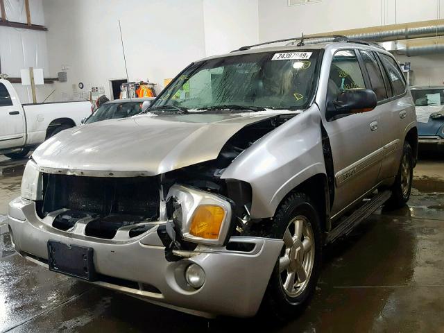 1GKDT13S142252284 - 2004 GMC ENVOY SILVER photo 2