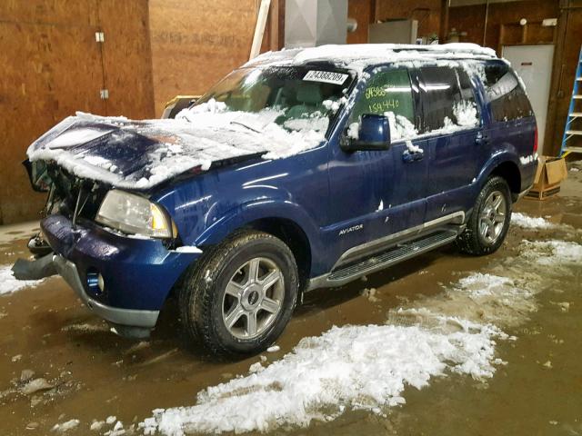 5LMEU88HX4ZJ31403 - 2004 LINCOLN AVIATOR 蓝色 照片 2