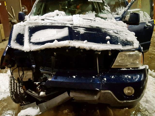 5LMEU88HX4ZJ31403 - 2004 LINCOLN AVIATOR 蓝色 照片 7