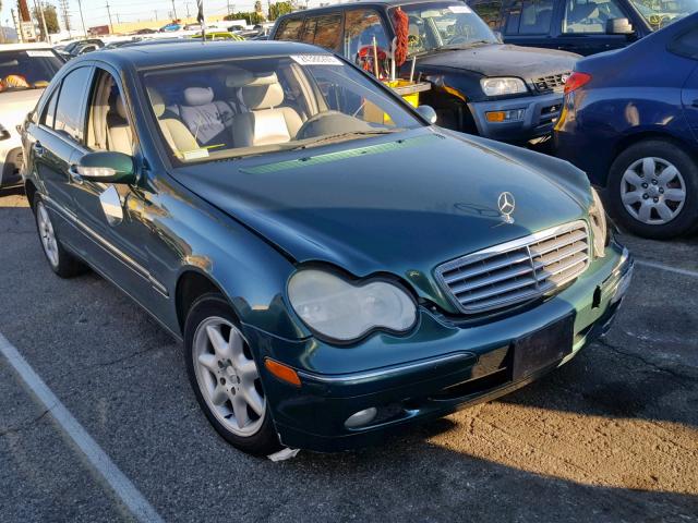 WDBRF61J71F118303 - 2001 MERCEDES-BENZ C 240 GREEN photo 1