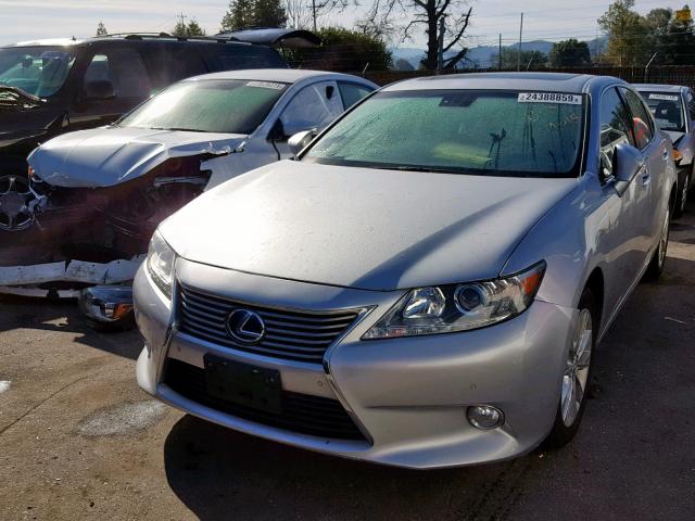 JTHBW1GG2D2027404 - 2013 LEXUS ES 300H SILVER photo 2