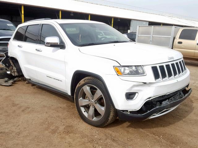 1C4RJFBG4EC328593 - 2014 JEEP GRAND CHER WHITE photo 1