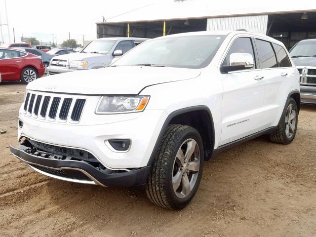 1C4RJFBG4EC328593 - 2014 JEEP GRAND CHER WHITE photo 2