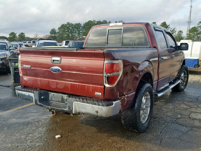 1FTFW1EV4AFC74657 - 2010 FORD F150 SUPER RED photo 4