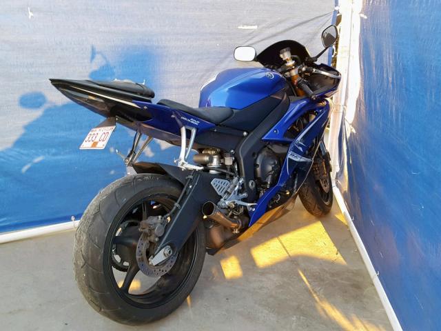 JYARJ16Y69A003639 - 2009 YAMAHA YZFR6 C BLUE photo 4