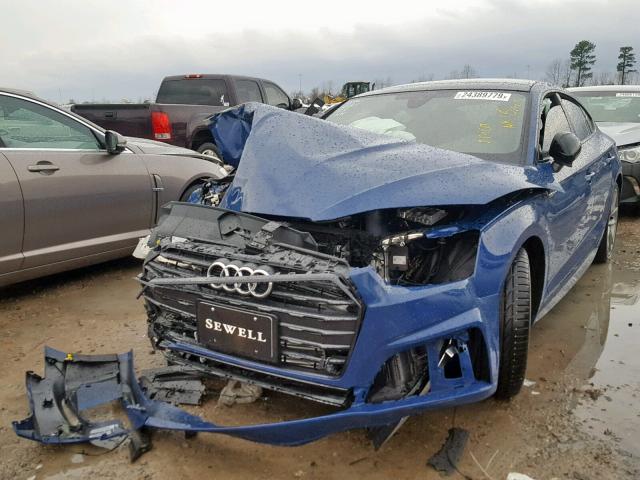 WAUENCF59KA010001 - 2019 AUDI A5 PREMIUM BLUE photo 2