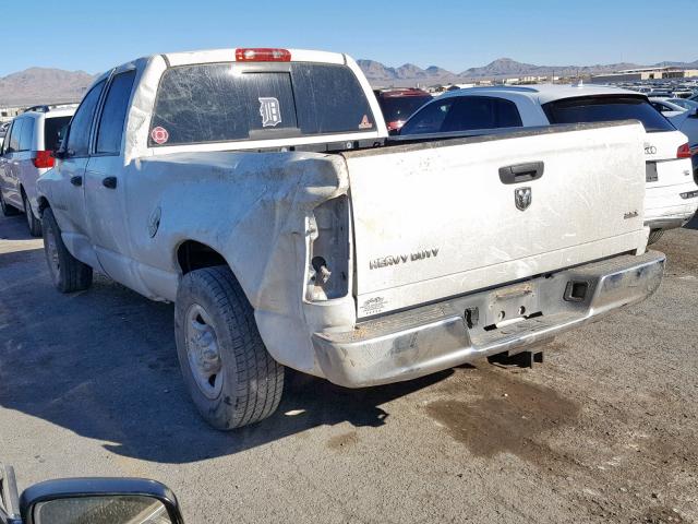 3D7KR28D05G757751 - 2005 DODGE RAM 2500 S WHITE photo 3