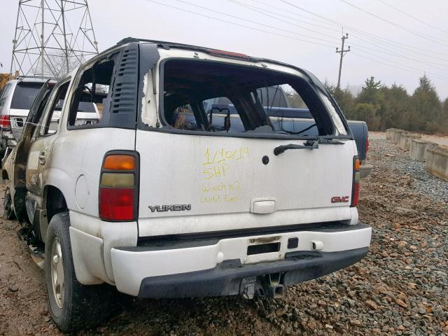 1GKEK63U44J268409 - 2004 GMC YUKON DENA WHITE photo 3