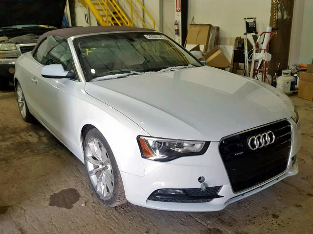 WAULFAFH4DN004783 - 2013 AUDI A5 PREMIUM WHITE photo 1