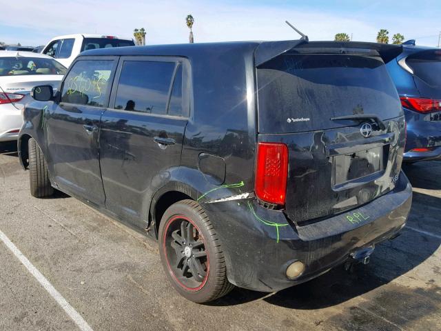 JTLKE50EX81005770 - 2008 TOYOTA SCION XB BLACK photo 3