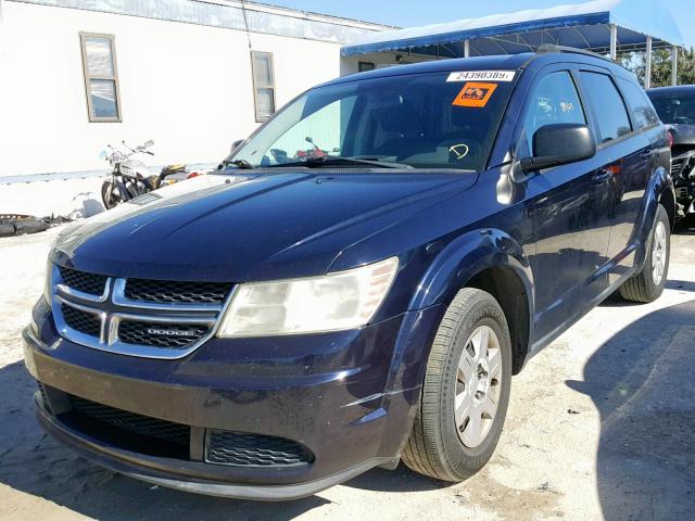 3D4PG4FB5BT508449 - 2011 DODGE JOURNEY EX BLUE photo 2