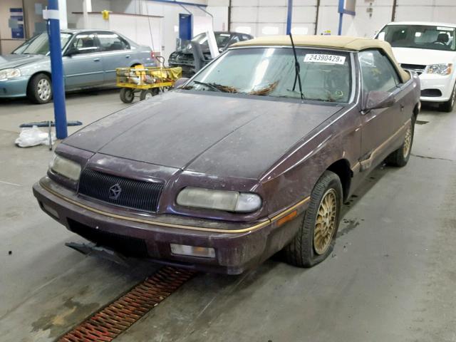 1C3EU4538SF521332 - 1995 CHRYSLER LEBARON GT PURPLE photo 2