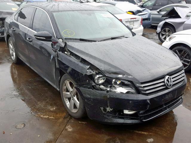 1VWBP7A31CC062187 - 2012 VOLKSWAGEN PASSAT SE BLACK photo 1