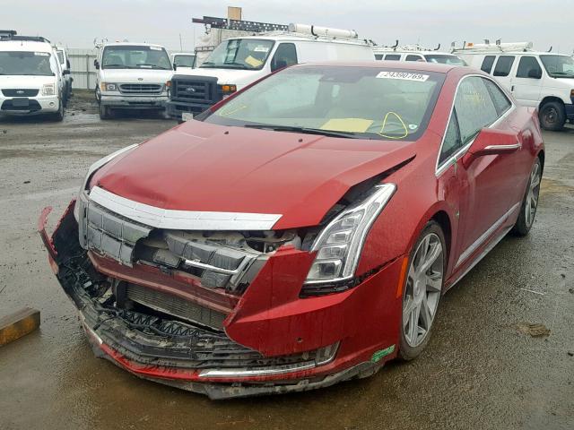 1G6RR1E43EU600786 - 2014 CADILLAC ELR LUXURY RED photo 2