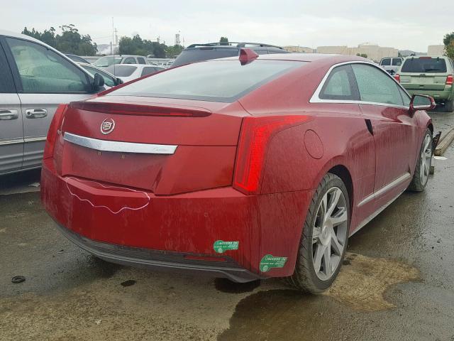 1G6RR1E43EU600786 - 2014 CADILLAC ELR LUXURY RED photo 4