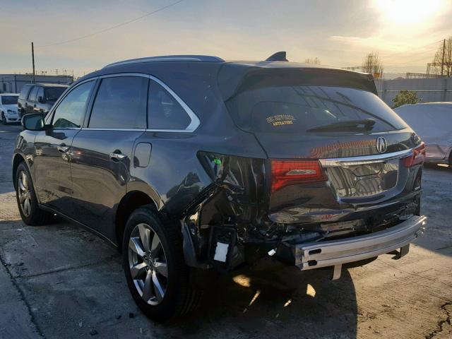5FRYD4H87EB048563 - 2014 ACURA MDX ADVANC GRAY photo 3