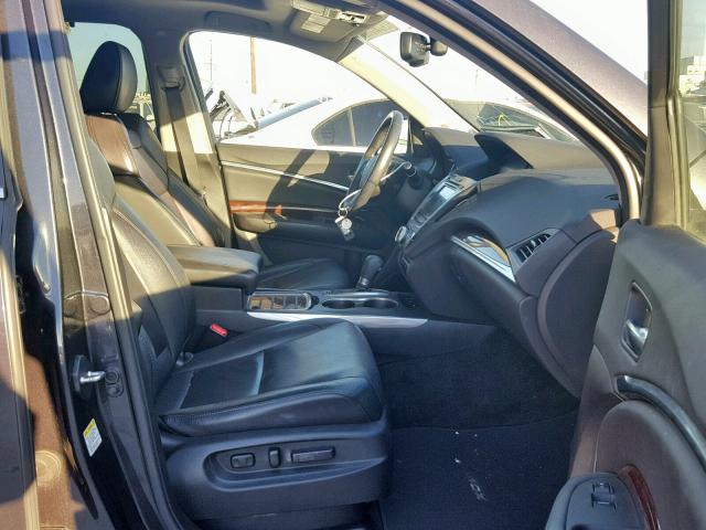 5FRYD4H87EB048563 - 2014 ACURA MDX ADVANC GRAY photo 5