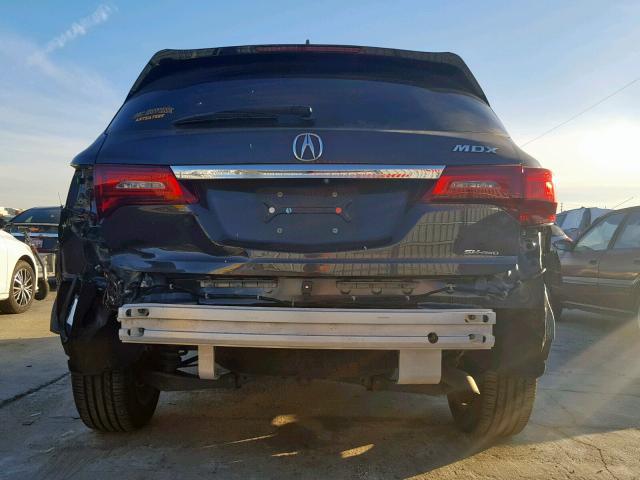 5FRYD4H87EB048563 - 2014 ACURA MDX ADVANC GRAY photo 9