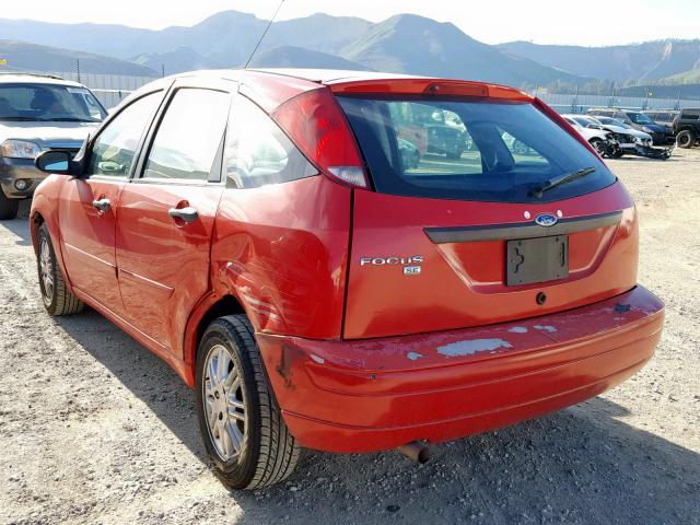 1FAFP37N67W334197 - 2007 FORD FOCUS ZX5 RED photo 3