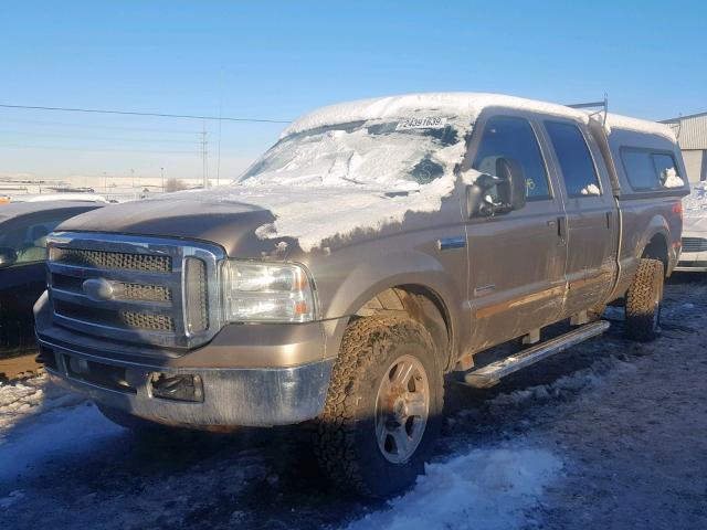 1FTWW31P85EB59770 - 2005 FORD F350 SRW S TAN photo 2