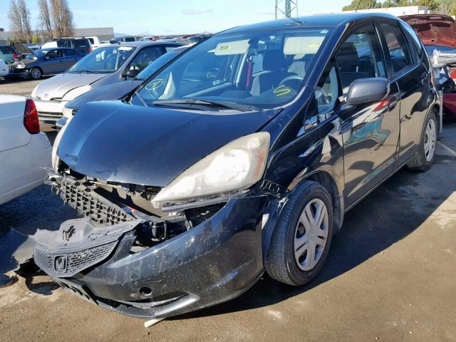 JHMGE88289S014278 - 2009 HONDA FIT BLACK photo 2