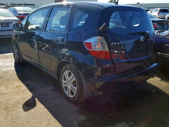 JHMGE88289S014278 - 2009 HONDA FIT BLACK photo 3