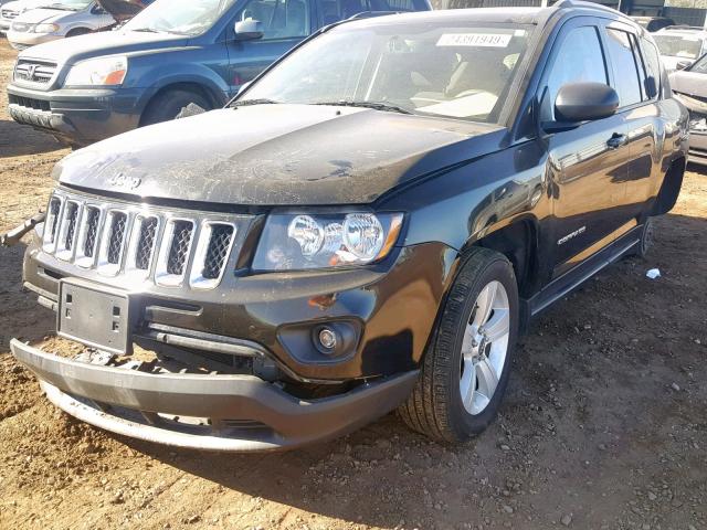 1C4NJCBA6HD124305 - 2017 JEEP COMPASS SP BLACK photo 2