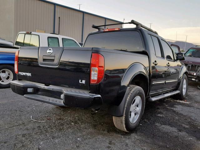 1N6AD07U46C434704 - 2006 NISSAN FRONTIER C BLACK photo 4