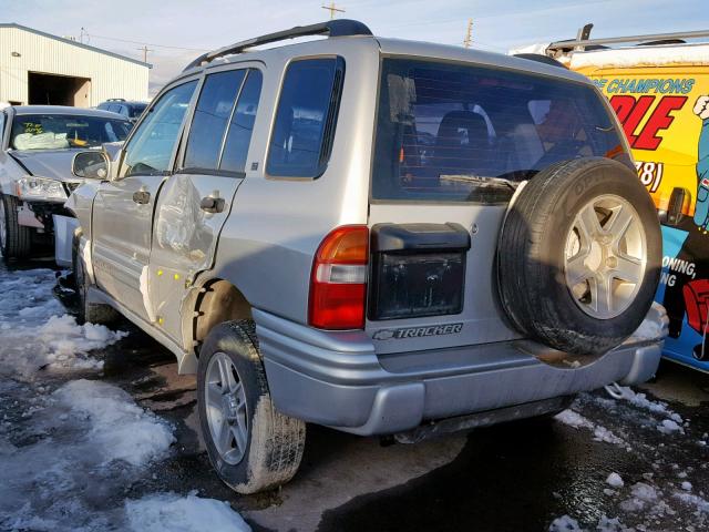 2CNBJ634626900396 - 2002 CHEVROLET TRACKER LT SILVER photo 3