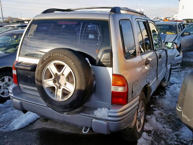 2CNBJ634626900396 - 2002 CHEVROLET TRACKER LT SILVER photo 4