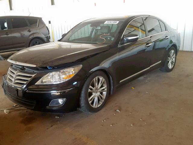 KMHGC46F69U040397 - 2009 HYUNDAI GENESIS 4. BLACK photo 2