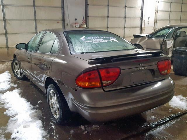 1G3NF52E22C231848 - 2002 OLDSMOBILE ALERO GLS TAN photo 3