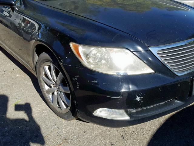 JTHBL46F785055299 - 2008 LEXUS LS 460 BLACK photo 9