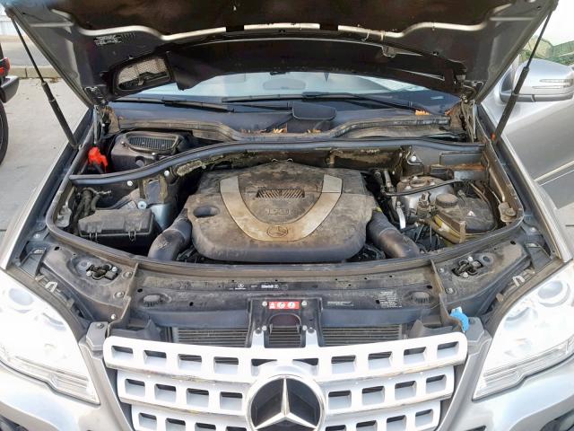 4JGBB8GB1BA717573 - 2011 MERCEDES-BENZ ML 350 4MA SILVER photo 7