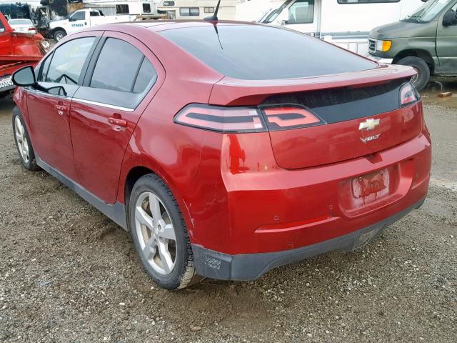 1G1RG6E46EU173080 - 2014 CHEVROLET VOLT RED photo 3