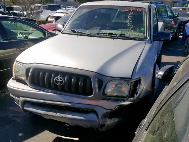 5TENM92N91Z806119 - 2001 TOYOTA TACOMA PRE SILVER photo 1