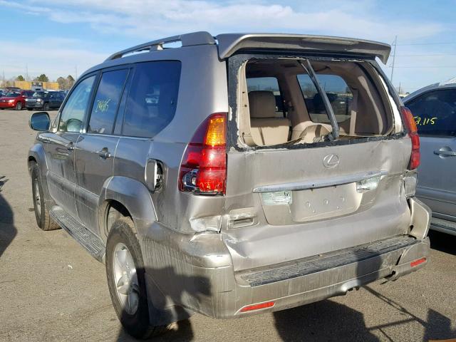 JTJBT20X040026433 - 2004 LEXUS GX 470 金色 照片 3