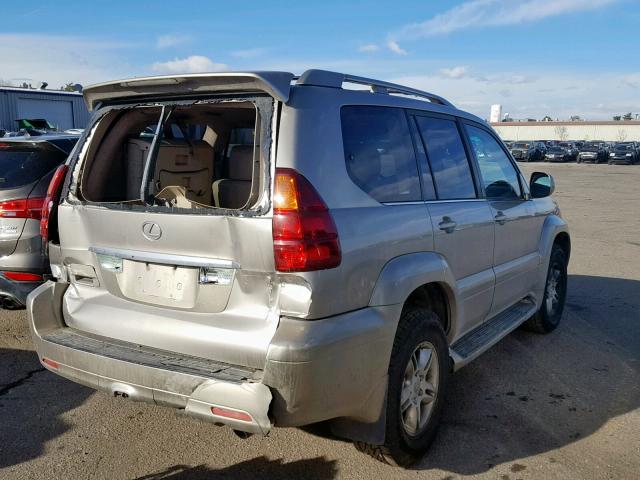 JTJBT20X040026433 - 2004 LEXUS GX 470 金色 照片 4