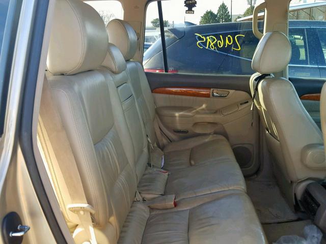JTJBT20X040026433 - 2004 LEXUS GX 470 金色 照片 6