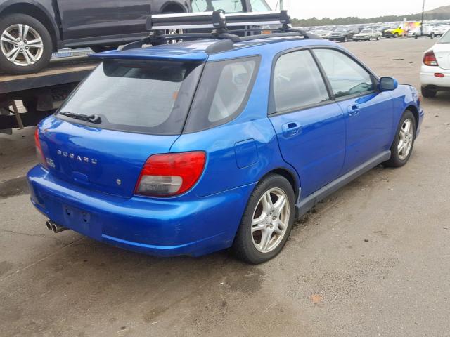 JF1GG29602G816848 - 2002 SUBARU IMPREZA WR BLUE photo 4