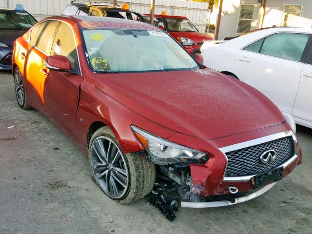 JN1BV7AP5EM689924 - 2014 INFINITI Q50 BASE MAROON photo 1