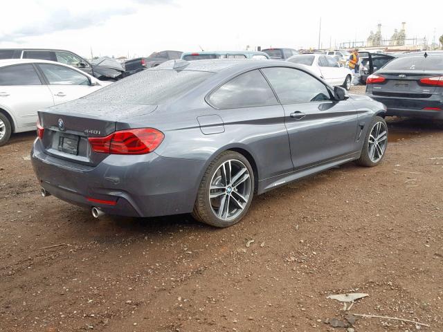 WBA4W7C51KAG52574 - 2019 BMW 440I GRAY photo 4