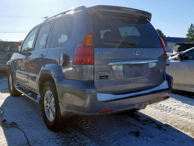 JTJBT20X850084131 - 2005 LEXUS GX 470 BLUE photo 3