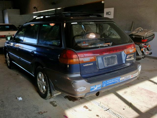 4S3BG685XW6630038 - 1998 SUBARU LEGACY 30T BLUE photo 3