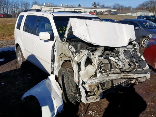 5FNYF4H75BB014667 - 2011 HONDA PILOT EXLN WHITE photo 1